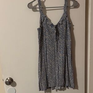 American Eagle Outfitters Blue Floral Mini Dress